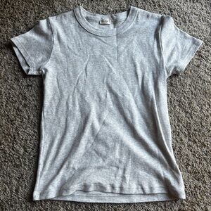 Brandy Melville Gray Short Sleeve Tee